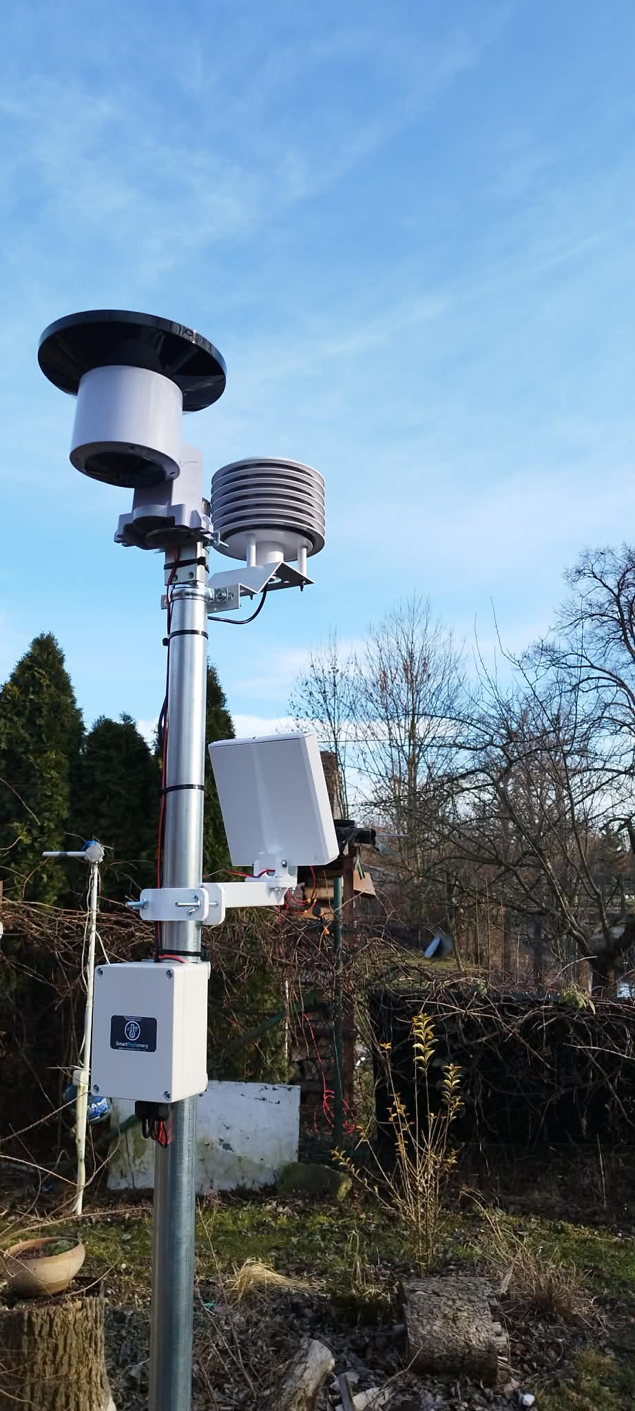 GSM meteostanice — teplota/vlhkost & srážky & tlak